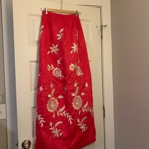 Unstitched long skirt with matching scarf. NWOT
